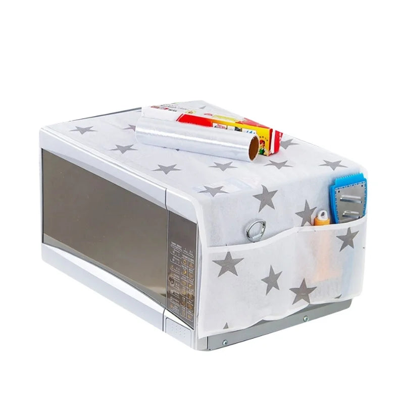 Oven & Microwave Cover Waterproof Oil Dust Protection with Double Side Pockets