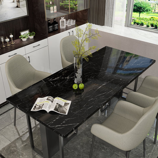 Marble Sheet Sticker | Black & Grey | 60 x 200 cm